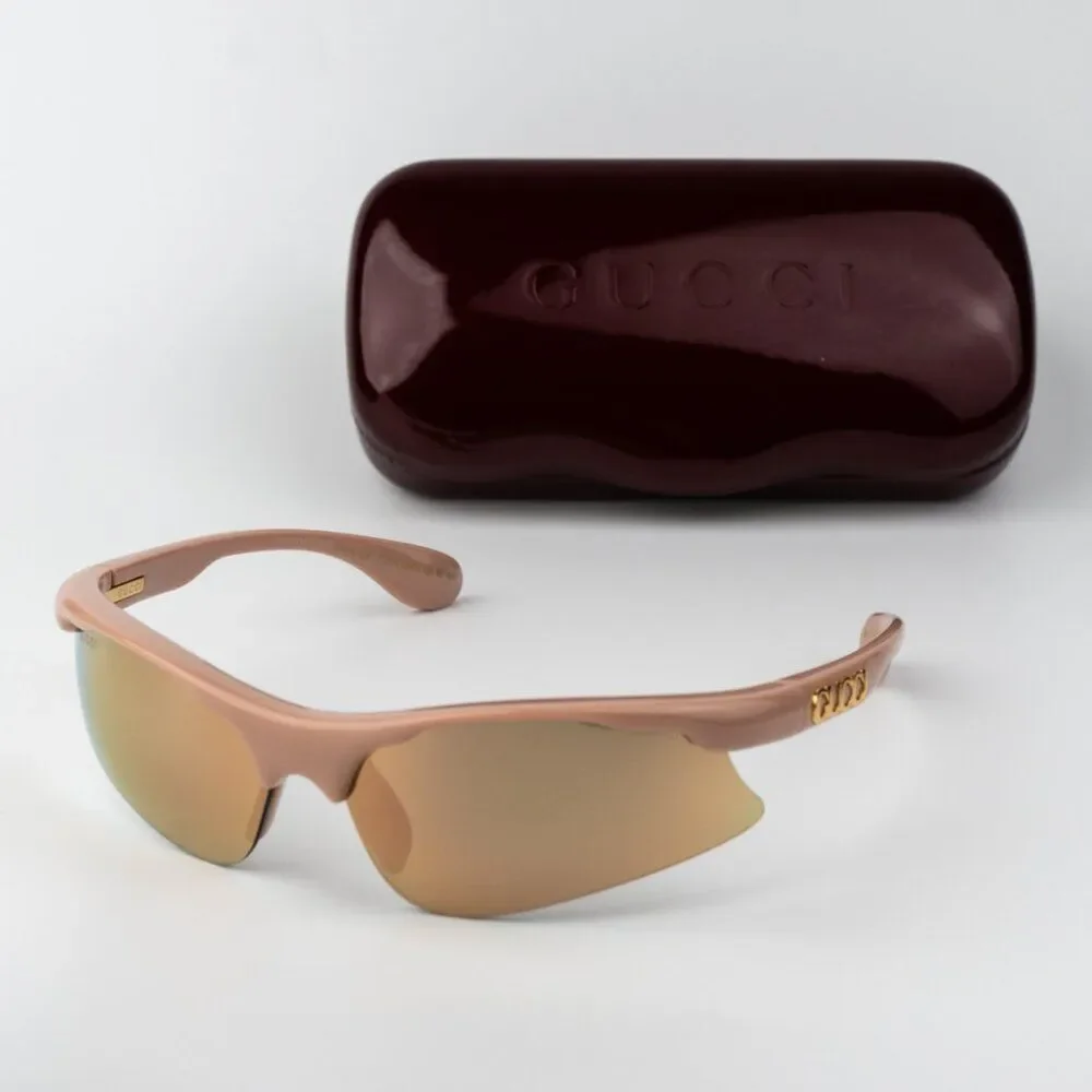 Gucci Men Sunglasses Pink Mirror Mask GG1774S 004 BRAND NEW